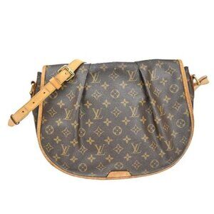 LOUIS VUITTON Menilmontant MM Shoulder Bag Monogram Leather BN M40473 73KC138